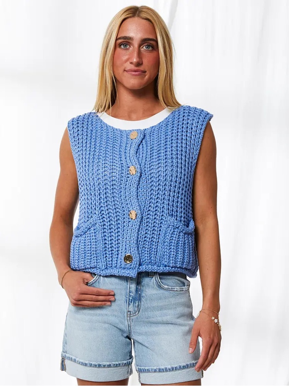 Buckle 33 Coastal Chunky Knit Sweater Vest